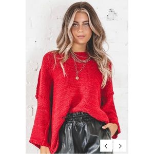 NWT Red Oversized Sweater, Size L
